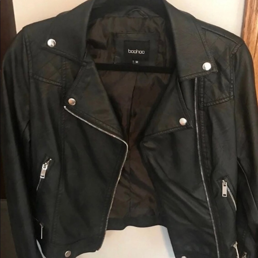Boohoo Black Leather Jacket
